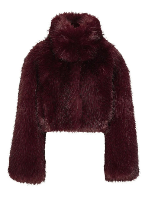 ROTATE FAUX FUR CROP JACKET